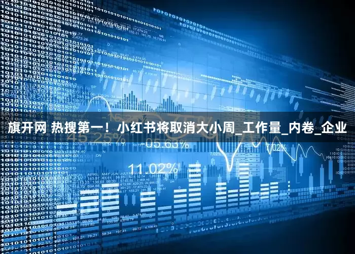 旗开网 热搜第一！小红书将取消大小周_工作量_内卷_企业