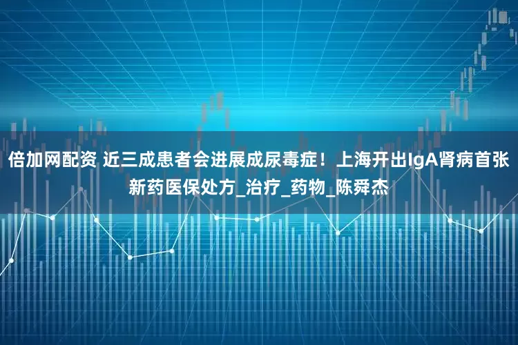 倍加网配资 近三成患者会进展成尿毒症！上海开出IgA肾病首张新药医保处方_治疗_药物_陈舜杰