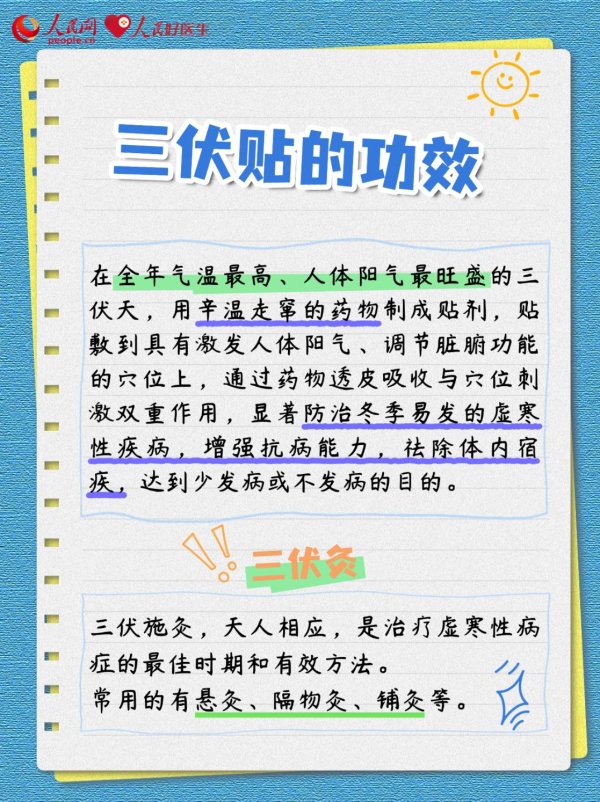 赢金配资 三伏将至，阳气最旺！如何趁热打\＂贴\＂？